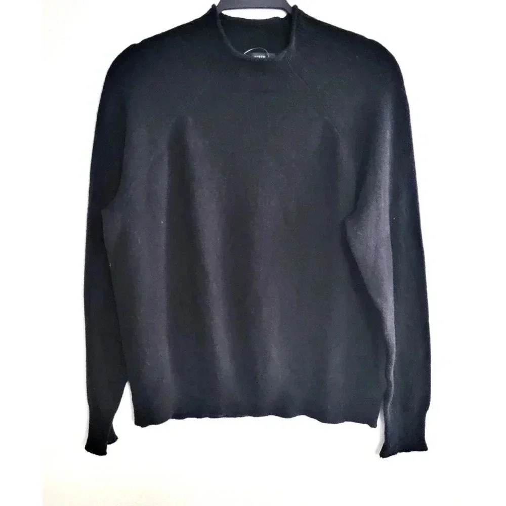J. Crew Black Alpaca Sweater Large